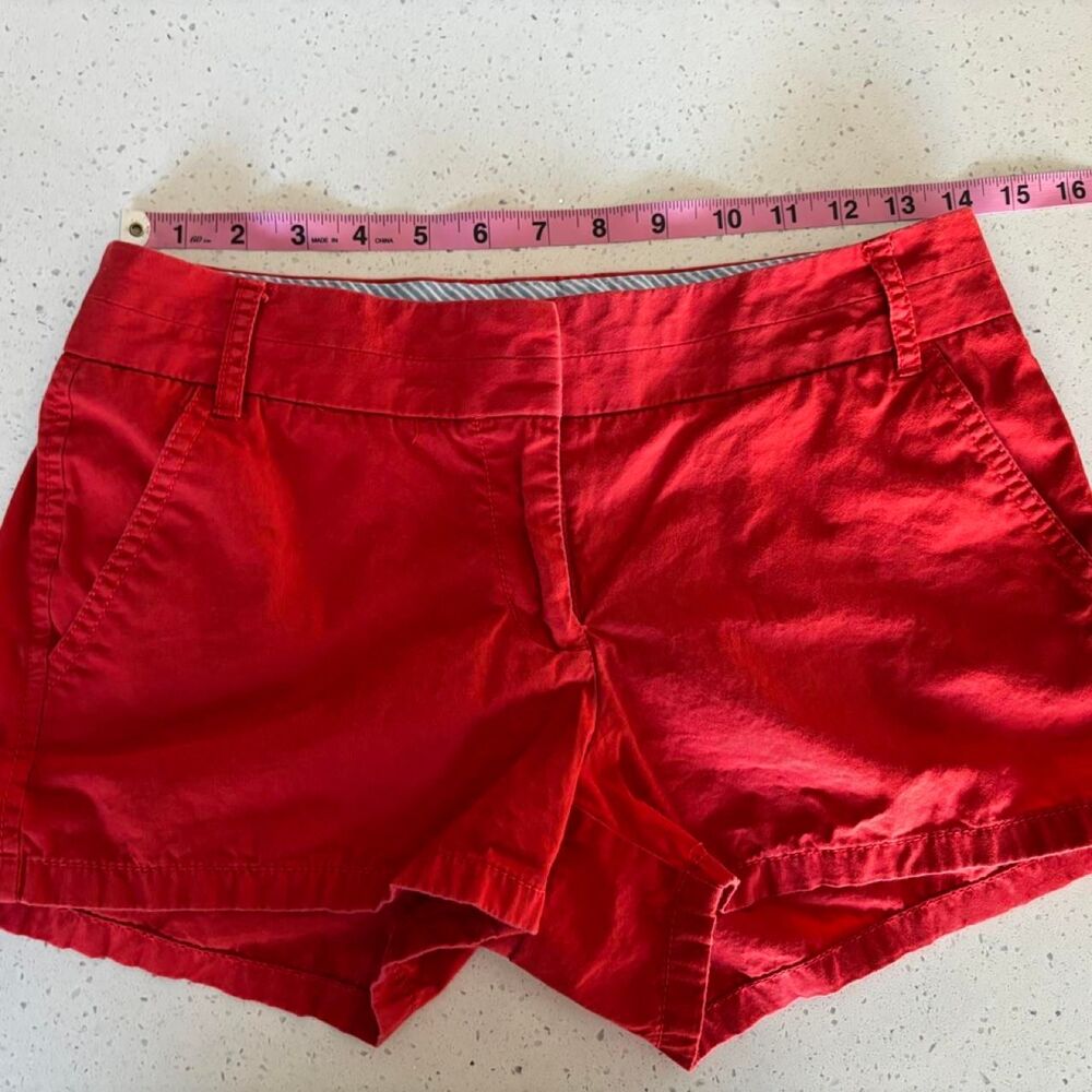 J.Crew red 100% cotton short 2